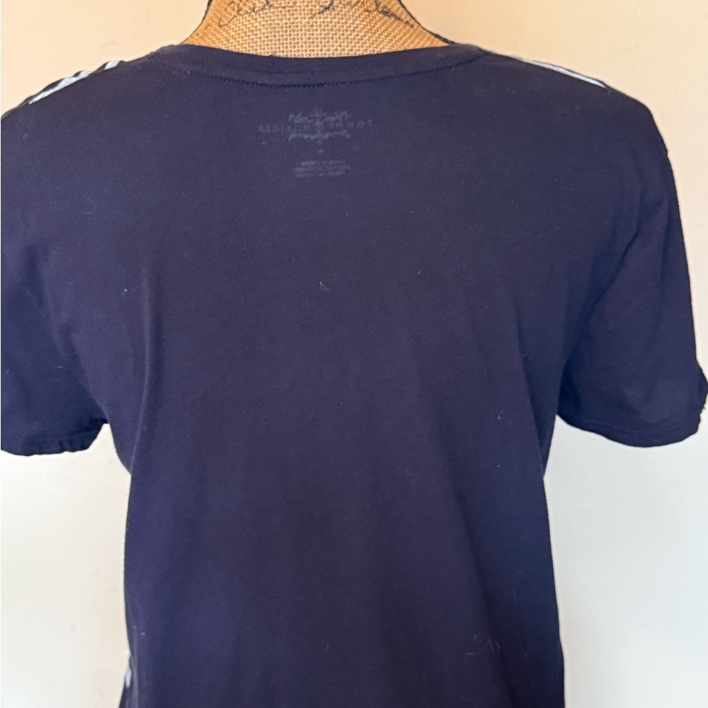 Navy and White Striped Women's Top by Tommy Hilfiger - Picture 2 of 5